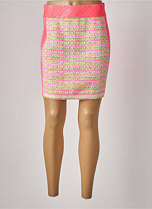 Jupe courte tissage tweed rose SPORTALM femme