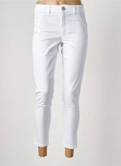 Pantalon 7/8 blanc MADEMOISELLE SANS GÊNE pour femme seconde vue
