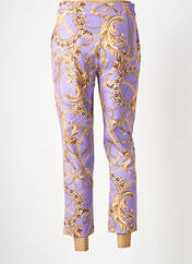 Pantalon 7/8 violet FRACOMINA pour femme seconde vue