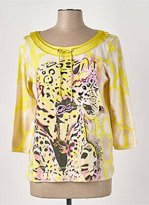 T-shirt manches 3/4 manches 3/4 jaune SPORTALM femme