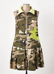 Robe courte vert TRICOT CHIC pour femme seconde vue