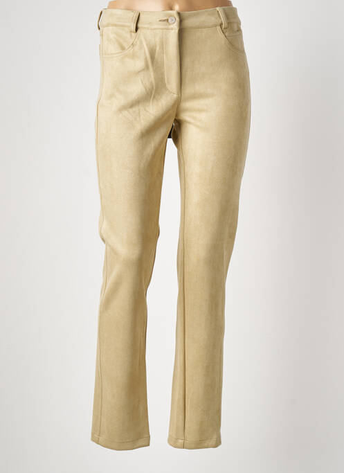 Pantalon slim vert TRICOT CHIC pour femme