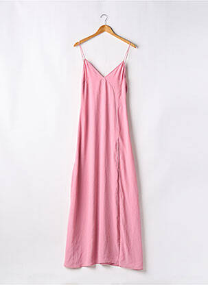 Robe longue coupe évasée fines bretelles rose REVOLVE femme