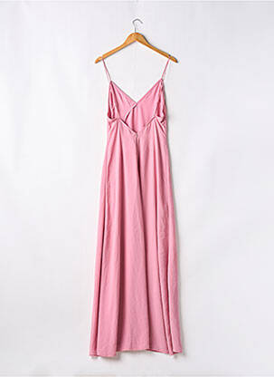 Robe longue coupe évasée fines bretelles rose REVOLVE femme