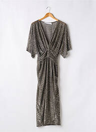 Robe longue manches courtes manches courtes argent IRO femme