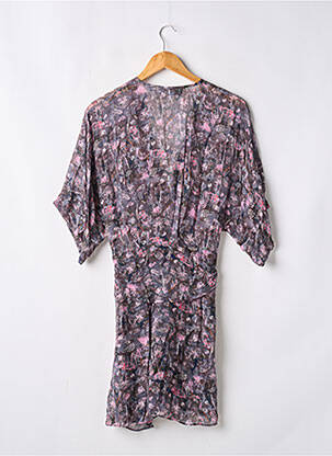 Robe courte coupe fluide manches courtes gris IRO femme