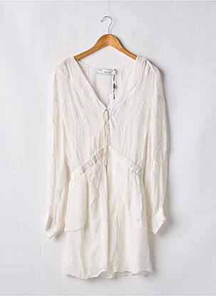 Robe courte manches longues manches longues blanc IRO femme