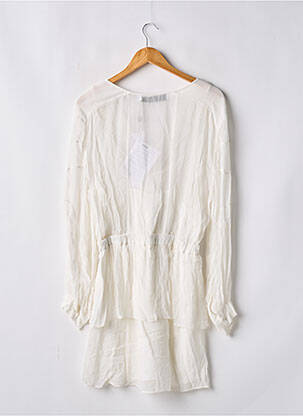 Robe courte coupe fluide manches longues blanc IRO femme
