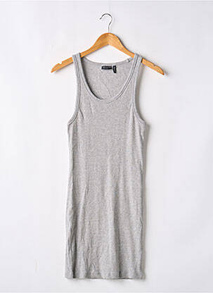 Robe courte sans manche sans manche gris ASOS femme