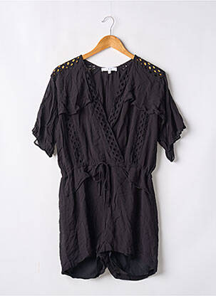 Combishort col v manches courtes noir IRO femme