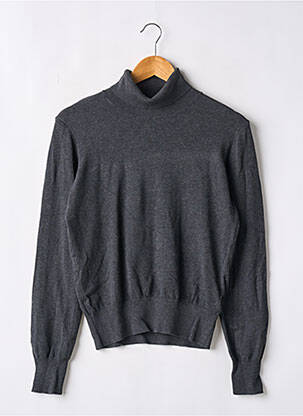 Pull col roulé resserrée sur le bas manches longues gris H&M femme