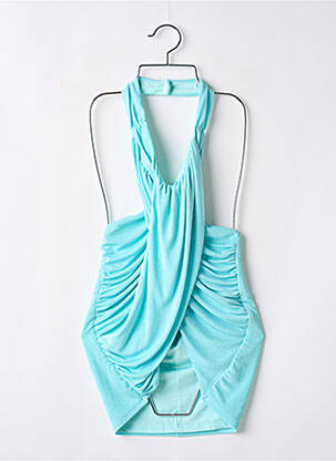 Robe courte sans manche sans manche bleu SUPERDOWN femme