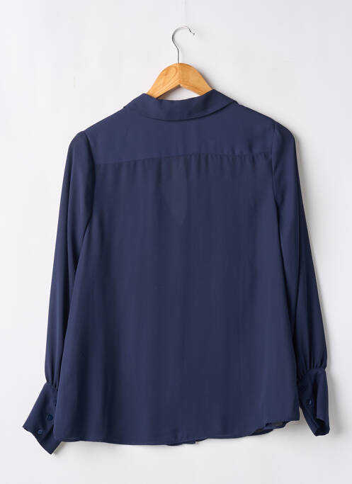 Chemisier coupe fluide manches longues bleu ZARA femme