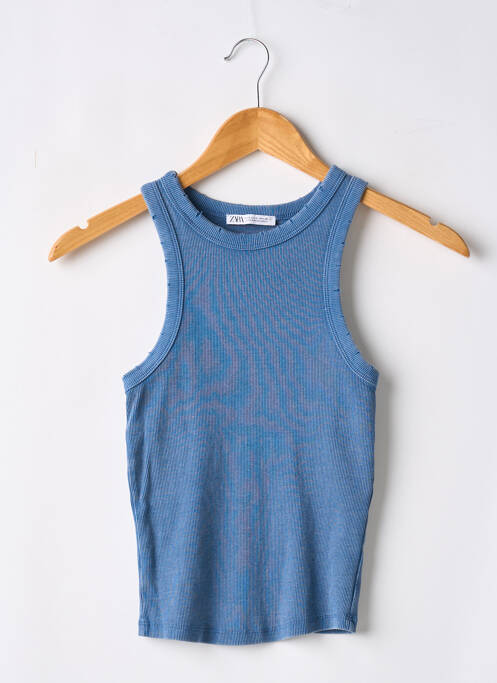 Top bleu ZARA pour femme