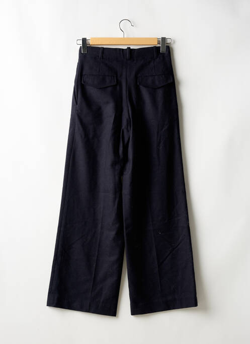 Pantalon droit fermeture zippée sous rabat boutonné noir VANESSA BRUNO femme