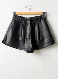 Short fermeture zippée sous rabat avec crochet noir HOUSE LONDON femme