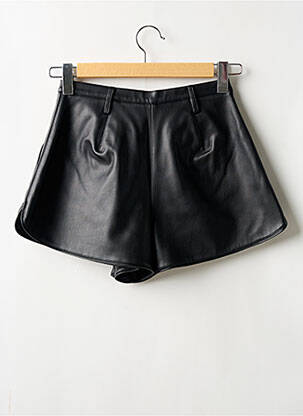 Short fermeture zippée sous rabat avec crochet noir HOUSE LONDON femme