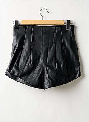 Short fermeture zippée sous rabat avec crochet noir FOR LOVE & LEMONS femme