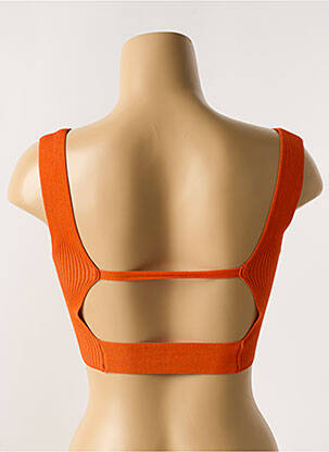 Soutien-gorge sans armature brassieres orange SANS MARQUE femme