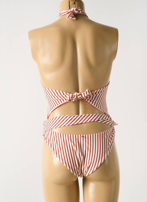 Maillot de bain 1 pièce imprimé fantaisie rouge FOR LOVE & LEMONS femme
