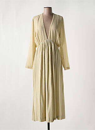 Robe longue manches longues manches longues beige KARMA KOMA femme