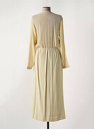 Robe longue manches longues manches longues beige KARMA KOMA femme