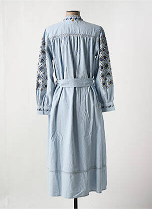 Robe longue manches longues manches longues bleu ANTIK BATIK femme