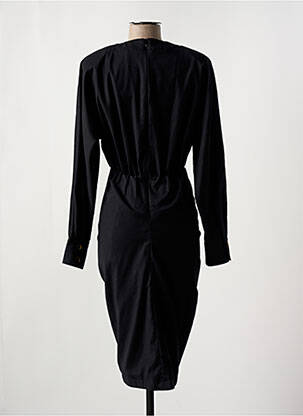 Robe mi-longue manches longues manches longues noir VALENTINE GAUTHIER femme