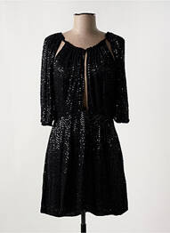 Robe courte manches 3/4 manches 3/4 noir ANTIK BATIK femme