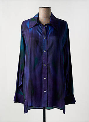 Chemisier imprimé fantaisie manches longues violet VALENTINE GAUTHIER femme