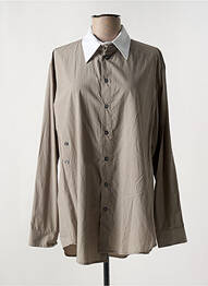 Chemisier tissage popeline manches longues gris PHISIQUE DU ROLE femme