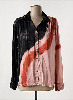Chemisier coupe fluide manches longues rose CHARLIE JOE femme