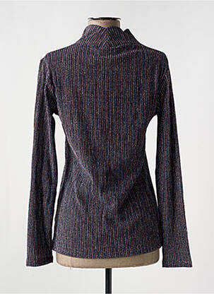 Top stretch manches longues bleu CHLOÉ STORA femme