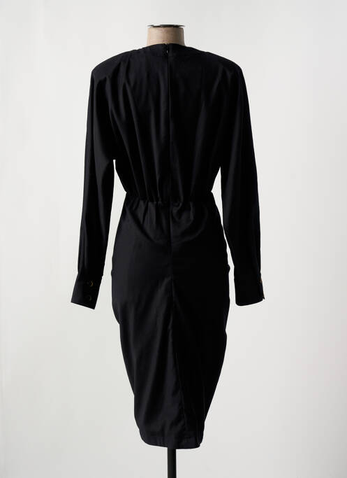 Robe mi-longue manches longues manches longues noir VALENTINE GAUTHIER femme
