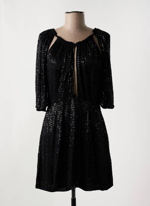 Robe courte manches 3/4 manches 3/4 noir ANTIK BATIK femme