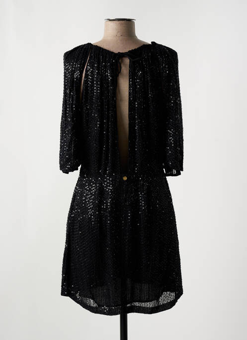Robe courte manches 3/4 manches 3/4 noir ANTIK BATIK femme