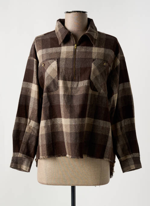 Blouse marron CHARLIE JOE pour femme