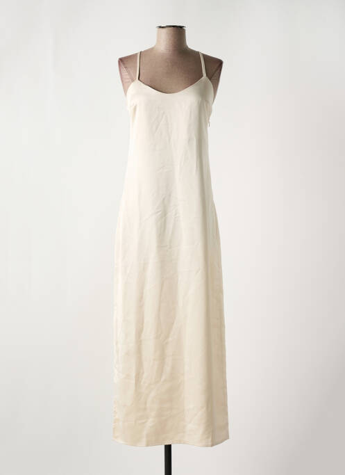 Robe longue beige MODETROTTER pour femme