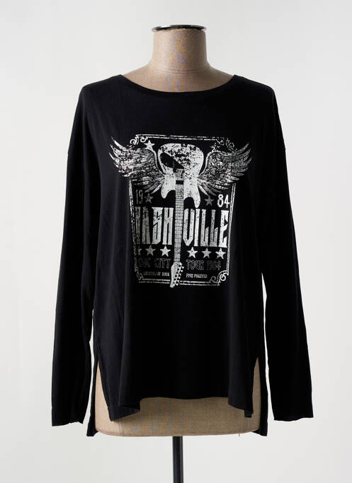 T-shirt noir FIVE pour femme