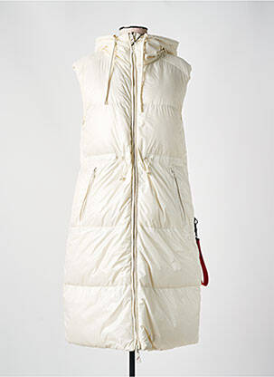 Doudoune poches a capuche blanc AFTER LABEL femme
