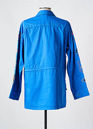 Veste casual coupe droite bleu ME369 femme