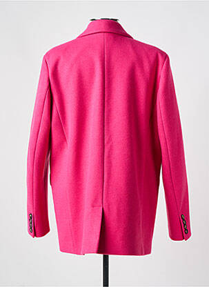 Manteau court fermeture boutonnée sur le devant sans capuche rose LIV BERGEN femme