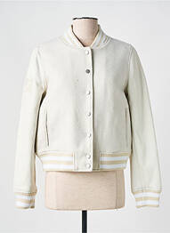 Veste casual col rond beige SERGE PARIENTE femme