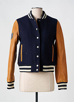 Veste casual col rond bleu SERGE PARIENTE femme
