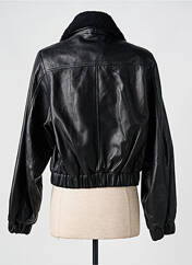Veste en cuir noir SERGE PARIENTE pour femme seconde vue