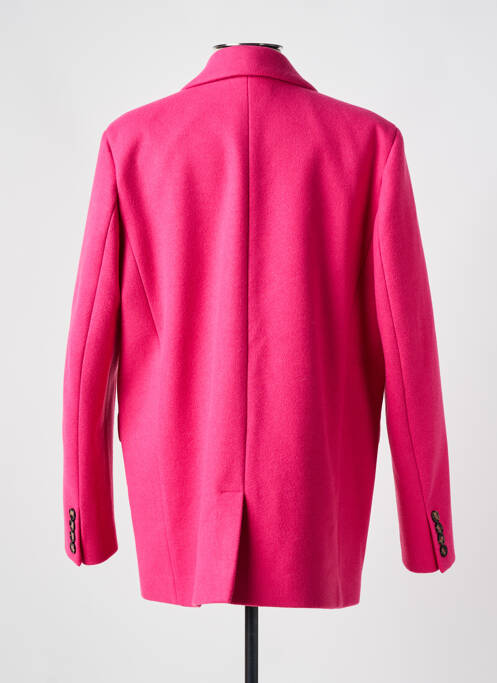 Manteau court fermeture boutonnée sur le devant sans capuche rose LIV BERGEN femme