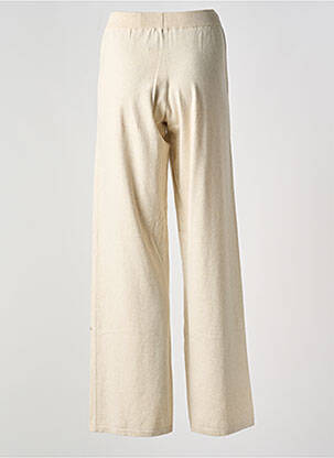 Pantalon large taille haute taille haute beige PENN & INK N.Y femme