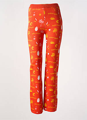 Legging taille haute taille haute orange MODETROTTER femme