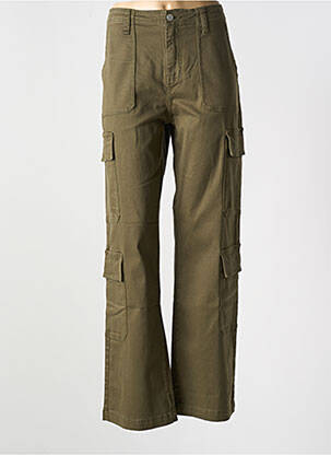Pantalon cargo taille haute taille haute vert MKT STUDIO femme