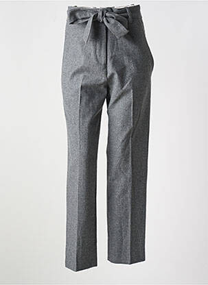 Pantalon droit coupe carotte taille basse gris ANTIK BATIK femme